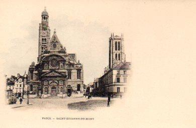 POSTAL PV07973: Saint-Etienne-du-Mont, Paris