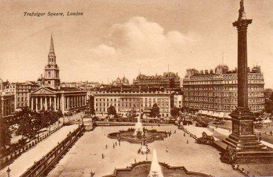 POSTAL PV08005: View of Trafalgar Square, London