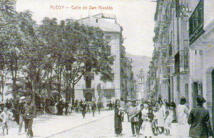 POSTAL PV07895: Calle de San Nicolas en Alcoy (ver descripcion)