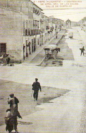 POSTAL PV07869: Calle de Castelar en Aspe, Alicante (ver descripcion)