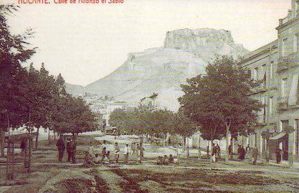 POSTAL PV07872: Calle de Alfonso el Sabio en Alicante (ver descripcion)