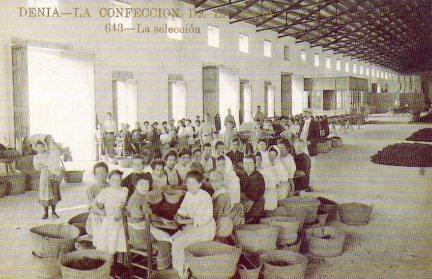 POSTAL PV07878: La confeccion de la pasa en Denia, Alicante (ver descripcion)