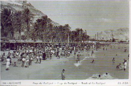 POSTAL PV07922: Playa del Postiguet, Alicante (ver descripcion)
