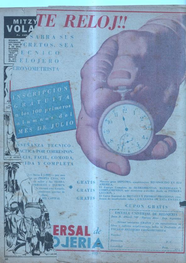 Patoruzito numero 039: Conjuracion en Venecia (cubierta suelta y roto trasera segun imagen)