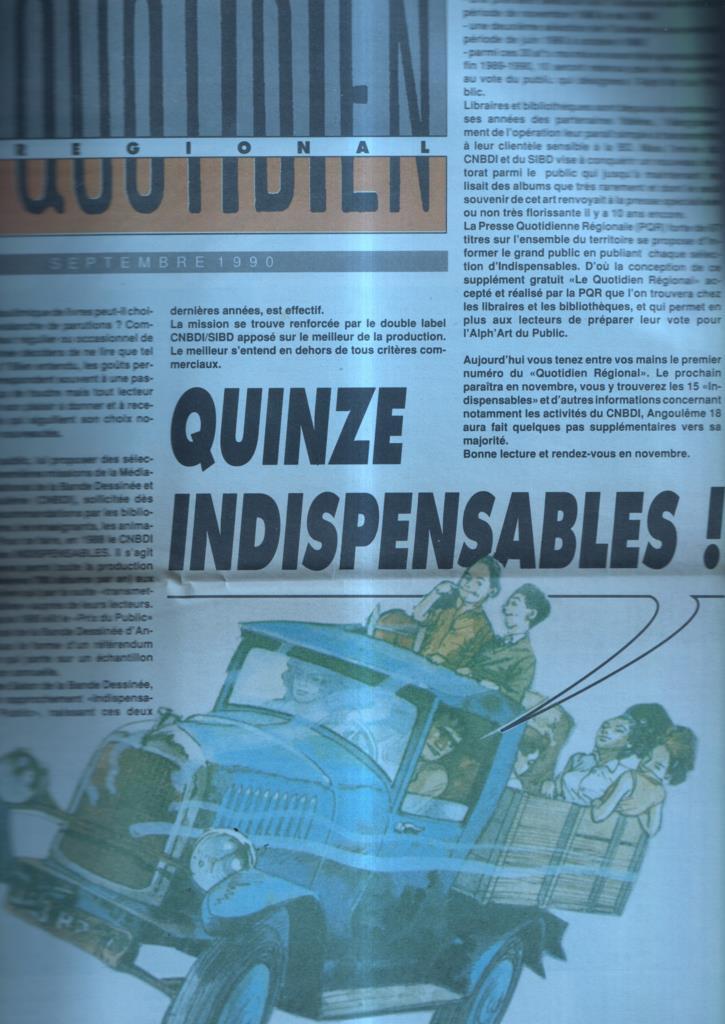 Fanzine: Le Quotidien regional septembre 1990