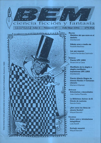 Fanzine:  BEM ciencia ficcion y fantasia numero 37