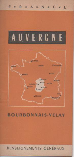 Varios E00412: Guía Turistica Auvergne (Francia) en frances