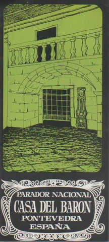 Varios E00468: Folleto Parador Nacional Casa del Barón, Pontevedra
