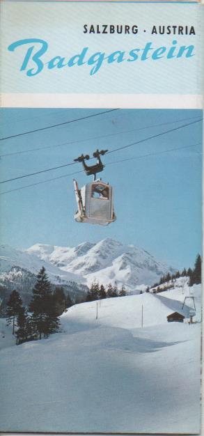 Varios E00473: Folleto turístico Badgastein-Salzburg-Austria