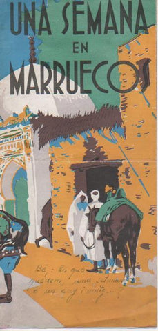 Varios E00436: Folleto turístico Una semana en Marruecos, en castellano