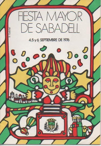 Varios E00514: Programa de Festa Major de Sabadell 1976