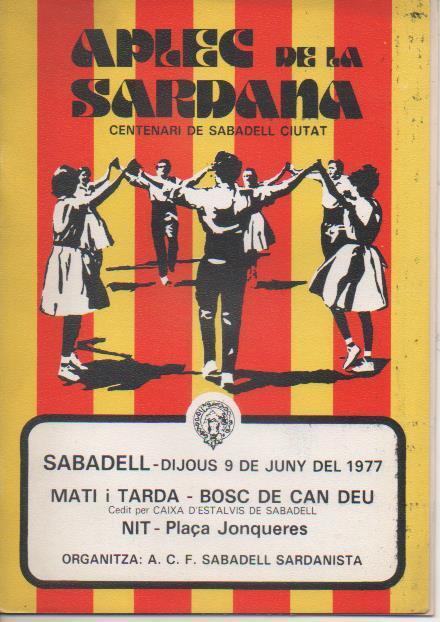 Varios E00555: Aplec de la Sardana Sabadell 1977