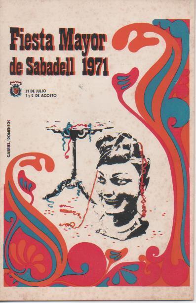 Varios E00505: Programa Festa Major de Sabadell 1971