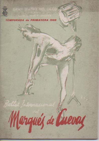 Varios E00445: Guía temporada primavera 1958 Gran Teatro del Liceo