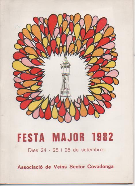 Varios E00506: Programa de Festa Major 1982