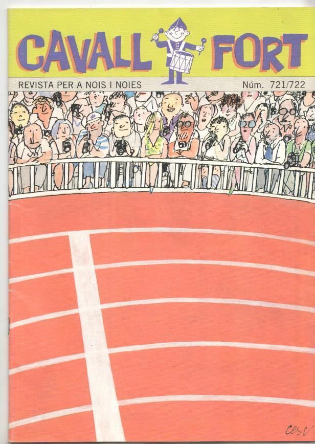 Revista: Cavall Fort num 721/722, agost 1992 - Portada Cesc