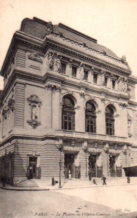 POSTAL PV08307: Le Theatre de l'Opera - Comique, Paris