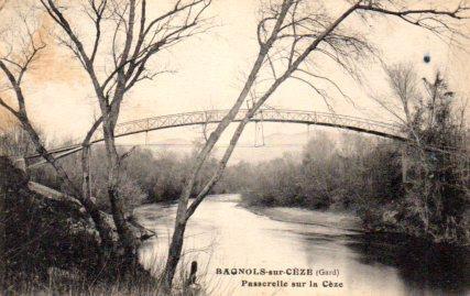 POSTAL PV08643: Passerelle sur le Ceze, Bagnols-sur-Ceze