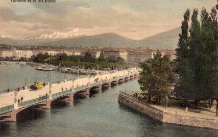 POSTAL PV08642: Geneve et le Mont-Blanc