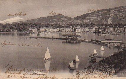 POSTAL PV08622: La Rade et le Mont-Blanc, Geneve