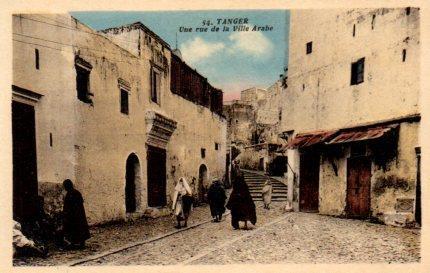 POSTAL PV08666: Una rue de la Ville Arabe, Tanger