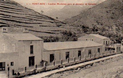POSTAL PV08664: Cuadras modernas para el descanso de ganado, Port Bou