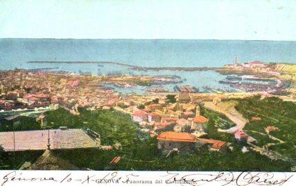 POSTAL PV08658: Panorama dal Castellaccio, Genova