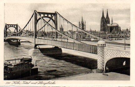 POSTAL PV08583: Total mit Hangebrucke, Koln