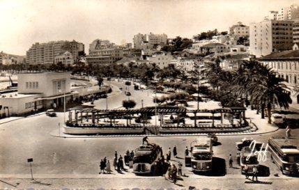 POSTAL PV08570: Tanger, La Gare et l'Avenue d'Espagne