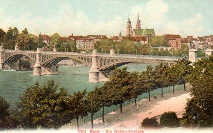POSTAL PV08594: Basel - Die Wettsteinbrucke
