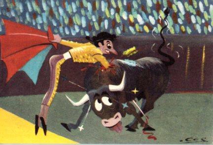 POSTAL PV08763: Colección Comico Taurina ilustrada por Cesc. 12
