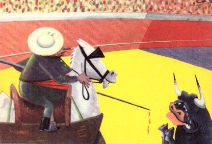 POSTAL PV08756: Colección Comico Taurina ilustrada por Cesc. 5