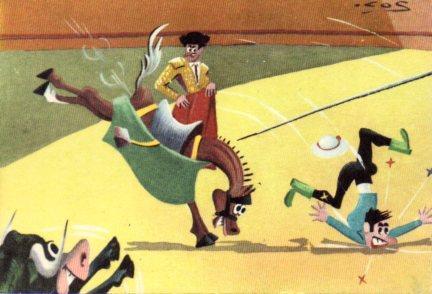 POSTAL PV08755: Colección Comico Taurina ilustrada por Cesc. 4