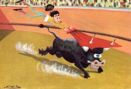 POSTAL PV08754: Colección Comico Taurina ilustrada por Cesc. 13