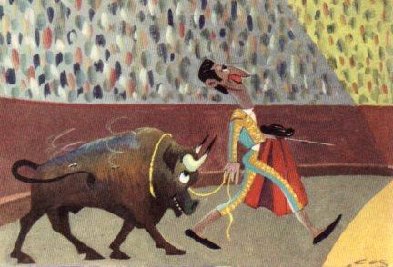 POSTAL PV08752: Colección Comico Taurina ilustrada por Cesc. 1