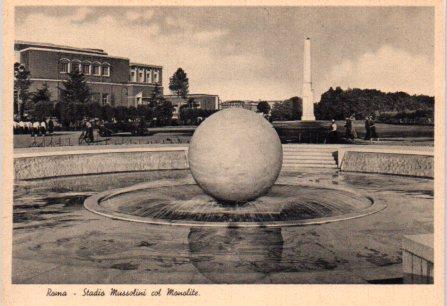 POSTAL PV08749: Stadio Mussolini col Monolite, Roma