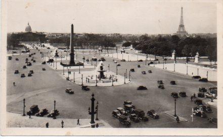 POSTAL PV08747: Vue Place de la Concorde, Paris