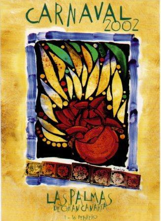 POSTAL PV08801: Carnaval de Las Palmas febrero 2002