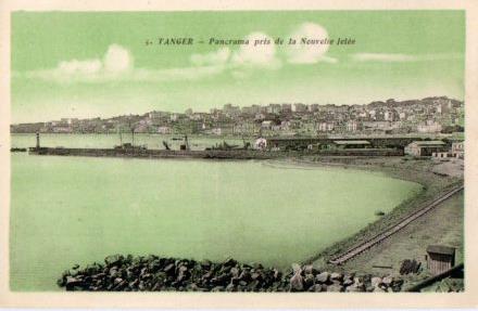 POSTAL PV08789: Panorama pris de la Nouvelle Jette, Tanger
