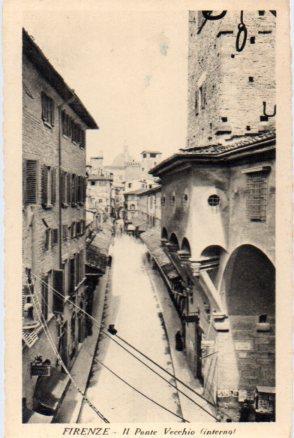 POSTAL PV08779: Il Ponte Vecchio interno, Firenza