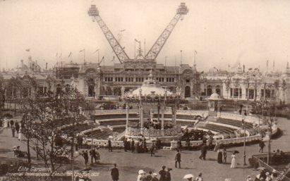 POSTAL PV08731: Elite Gardens. Imperial International Exhibition London 1909