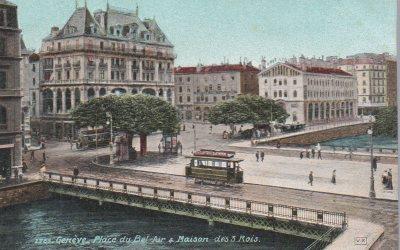POSTAL PV08727: Place du Bel-Air. Maison des 3 Rois, Geneve