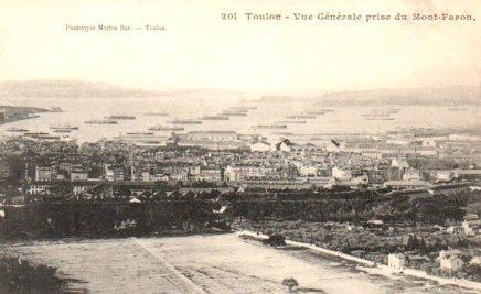 POSTAL PV08719: Vue Generale prise du Mont-Faron, Toulon