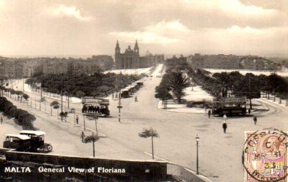 POSTAL PV08371: General View of Floriana, Malta