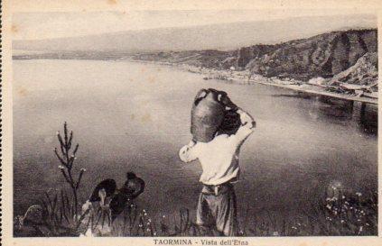POSTAL PV08405: Taormina, Vista dell'Etna