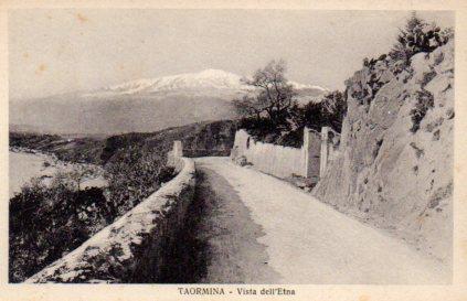 POSTAL PV08404: Vista dell'Etna, Taormina