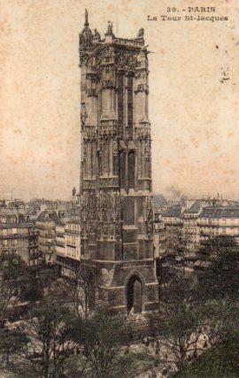 POSTAL PV08324: La Tour St- Jacques, Paris