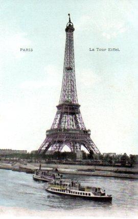 POSTAL PV08322: La Tour Eiffel vie, Paris