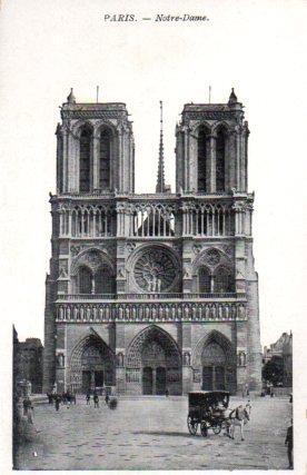 POSTAL PV08354: Notre-Dame façane, Paris