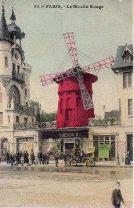 POSTAL PV08350: Le Moulin Rouge, Paris